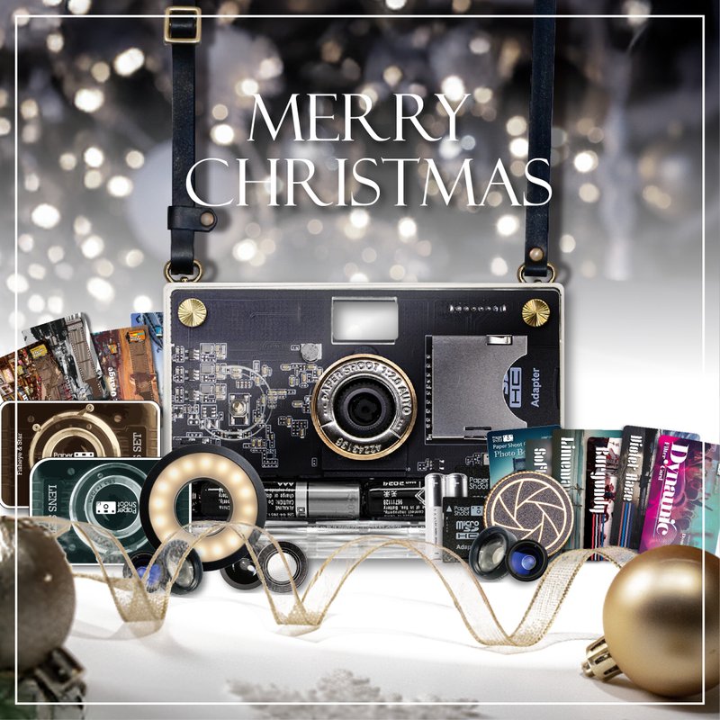 【20MP】2025 圣诞节 晶透人气相机套装 - 相机 - 纸 灰色
