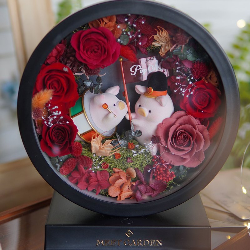 欢乐Lulu猪 Fullmoon LED保鲜花灯 - 灯具/灯饰 - 玻璃 红色