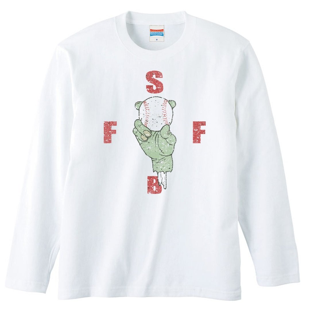 Long sleeve T-shirt / S ・ F ・ F - 男装上衣/T 恤 - 棉 白色