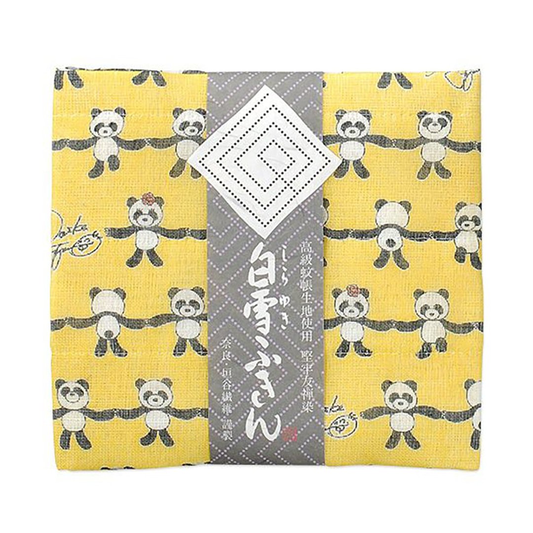 京友禅染万用巾 / Happy Panda (黄) 藤原纪香Norika Body - 餐垫/桌巾 - 棉．麻 黄色