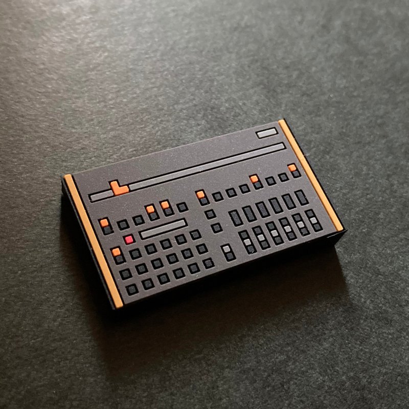 磁铁 节奏机 橡胶磁铁 04PCM RhythmMachine - 冰箱贴/磁贴 - 其他人造纤维 咖啡色