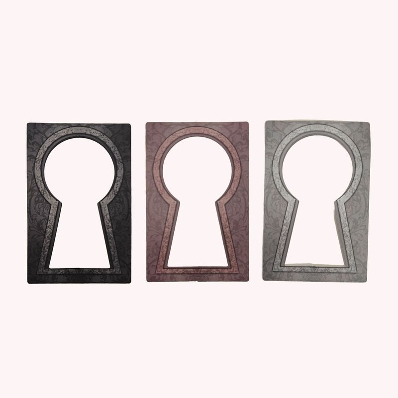 锁孔边框小卡 - 贴纸 - 纸 