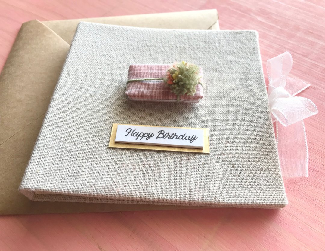 一个小礼物的祝福 | 手工卡片| 生日卡| Handmade Birthday card - 卡片/明信片 - 其他材质 多色