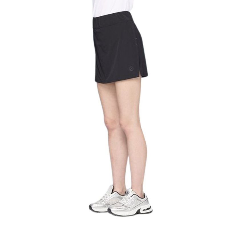 【Wildland 荒野】弹性透气抗UV假两件短裙 女 0B31387 - 女装短裤 - 聚酯纤维 黑色