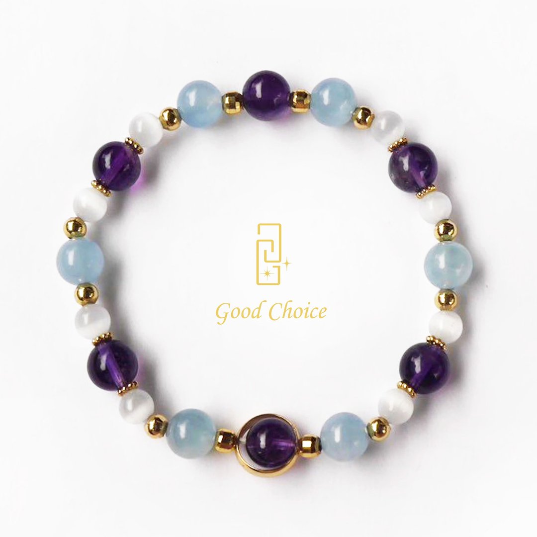 GoodChoice 联名合作 塞壬之歌 水晶手链 - 手链/手环 - 宝石 紫色