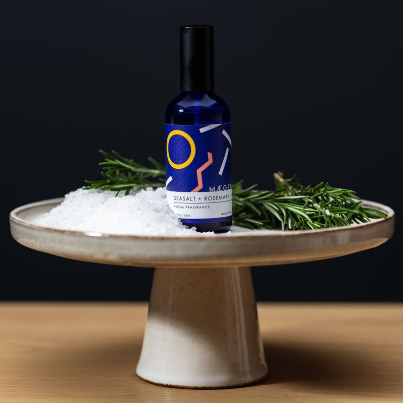 【英国 MÆGEN】香氛喷雾-海盐 & 迷迭香 /100ml - 香薰/精油/线香 - 玻璃 蓝色