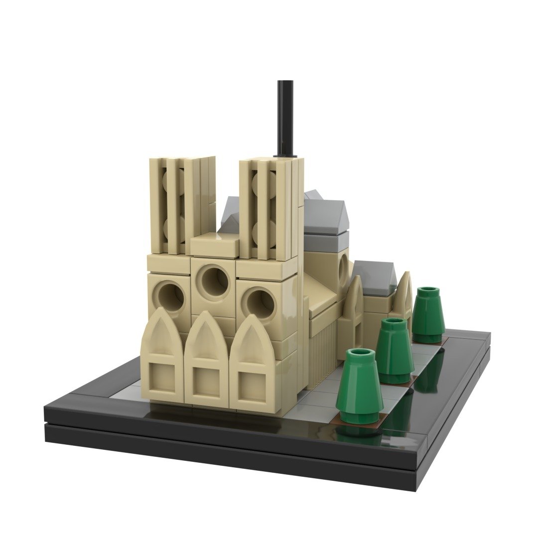 Archbrick 巴黎圣母院中积木 - 玩偶/公仔 - 塑料 多色