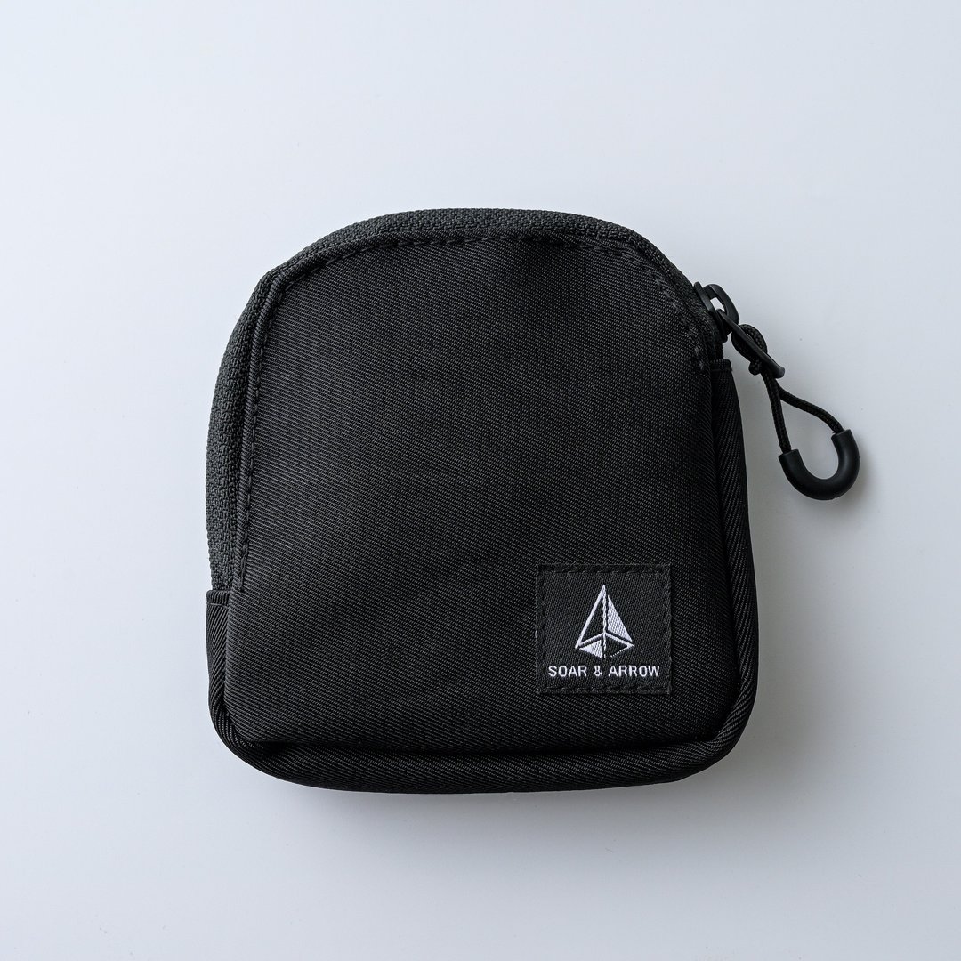 【Soar&Arrow】coin pouch高机能日常零钱包 防泼水 YKK 小钱包 - 零钱包 - 其他人造纤维 黑色