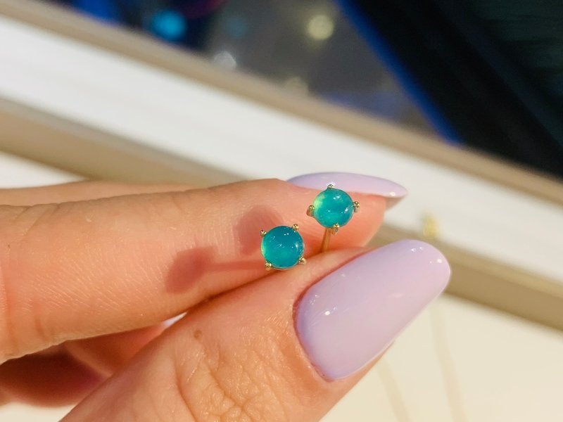 潋灧耳环 - 耳环/耳夹 - 玉石 