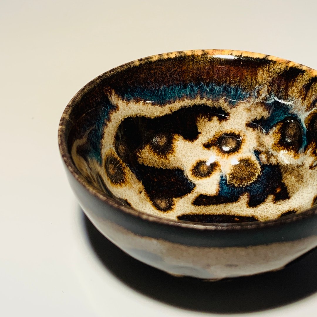 豹纹窑变 品茗功夫小茶杯 / 满杯60ml / 邱毓宁 / PC15 - 茶具/茶杯 - 瓷 黑色