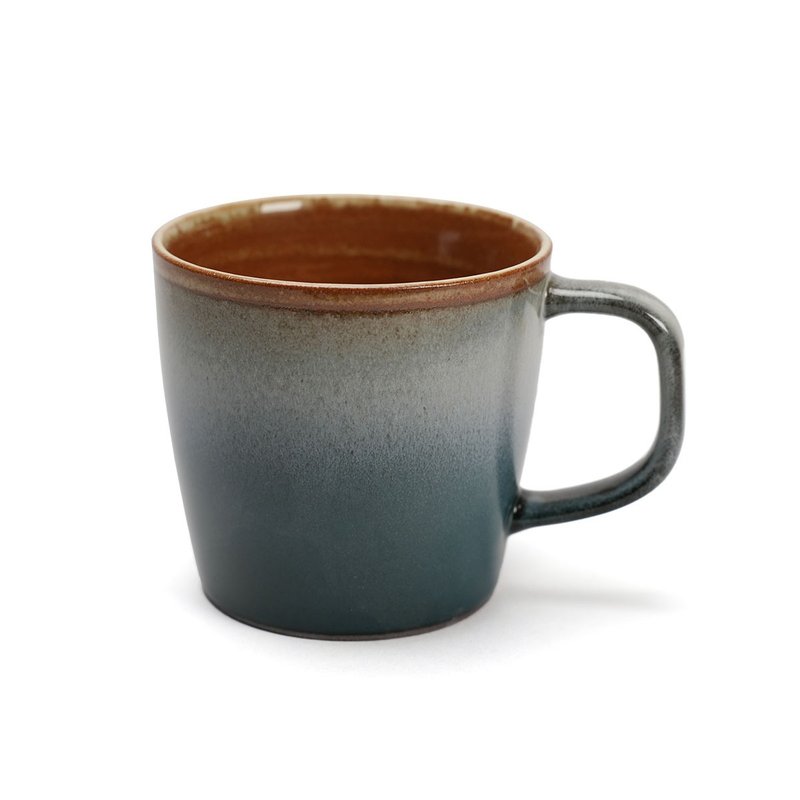 Aurli 奥利 │工艺商品_岩_满溢杯(一次烧)_星蓝 - 咖啡杯/马克杯 - 陶 蓝色