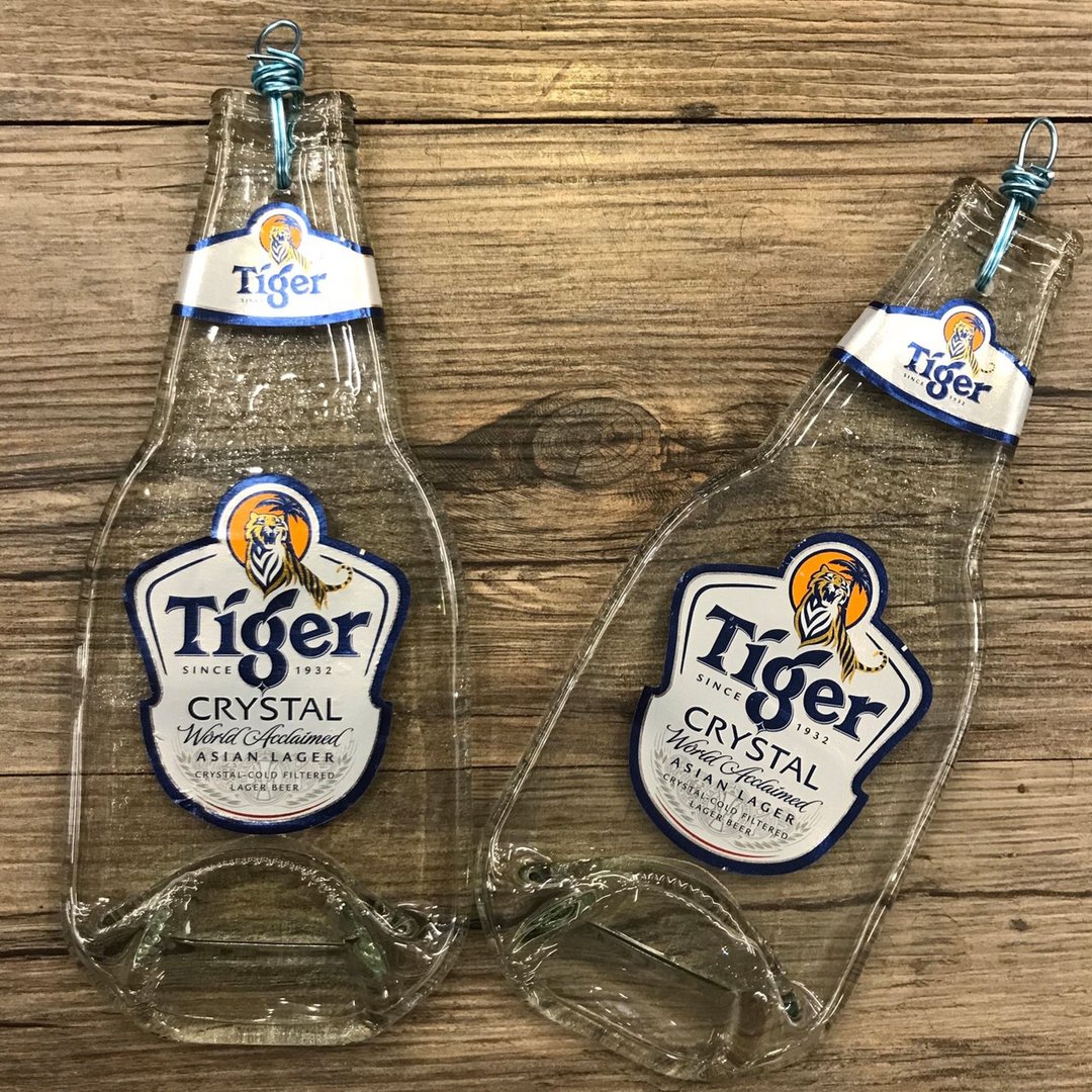 Tiger beer 虎牌啤酒 330ML 原瓶吊饰 壁挂 - 摆饰 - 玻璃 