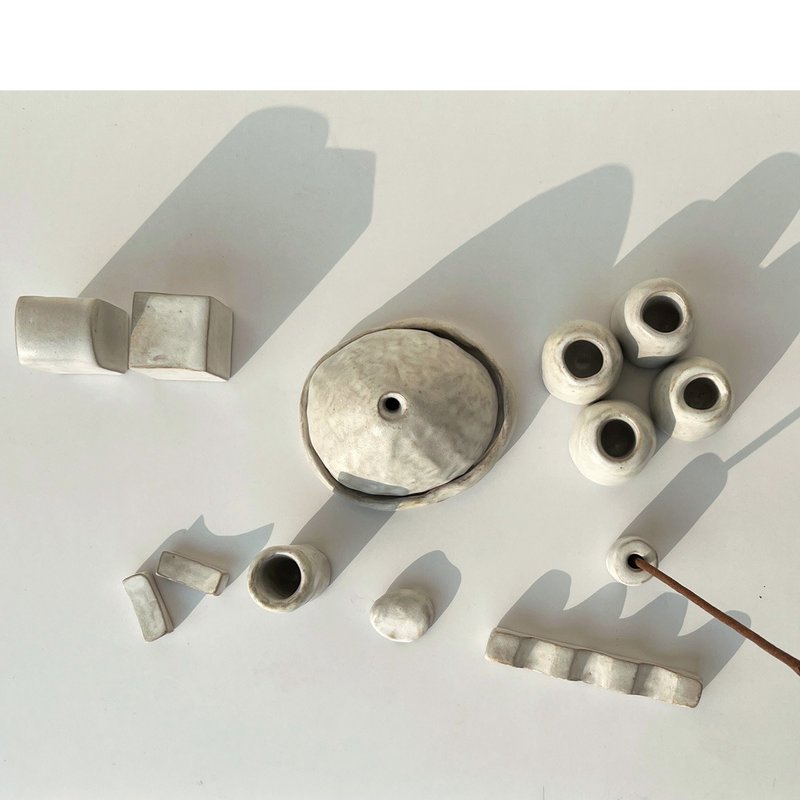 香薰座 | 花插 | 线香座 - 香薰/精油/线香 - 陶 