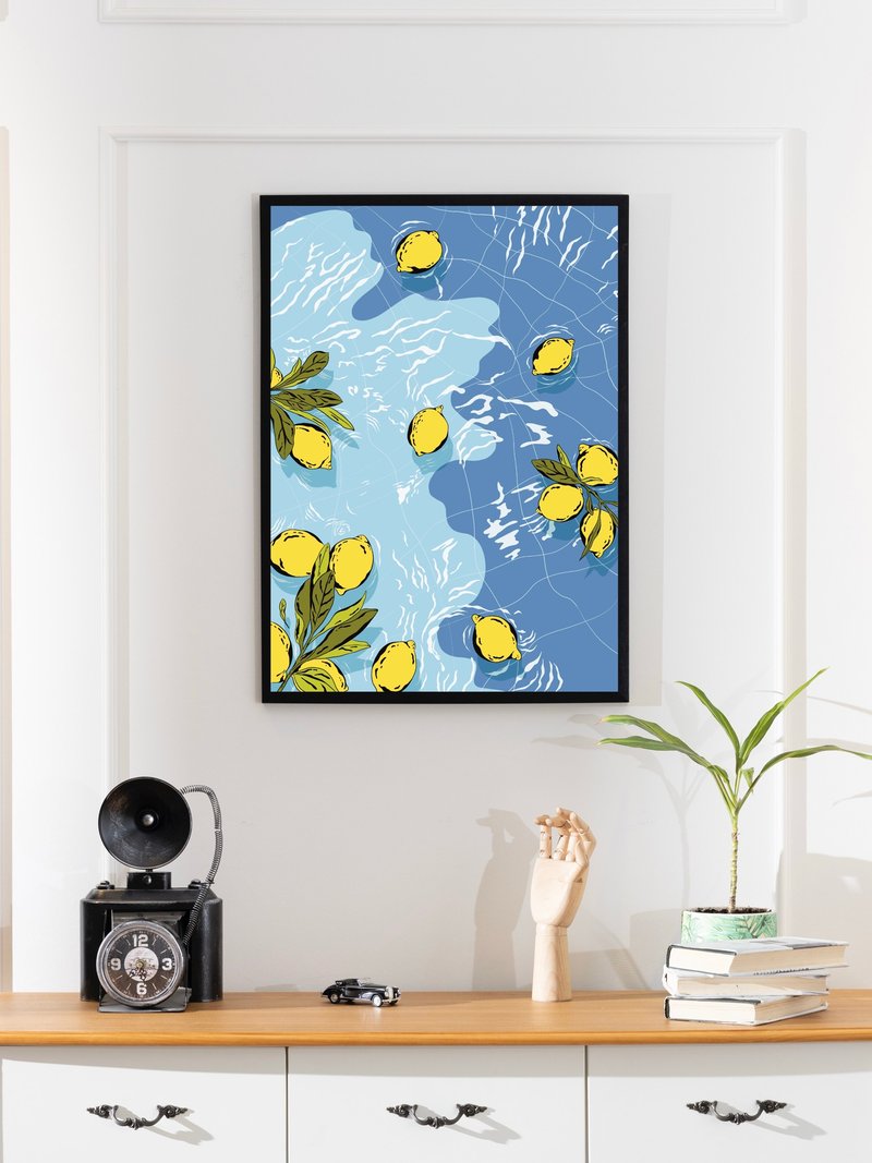 柠檬波普 / 艺术印刷品 / 礼物 - 画框/相框 - 纸 多色