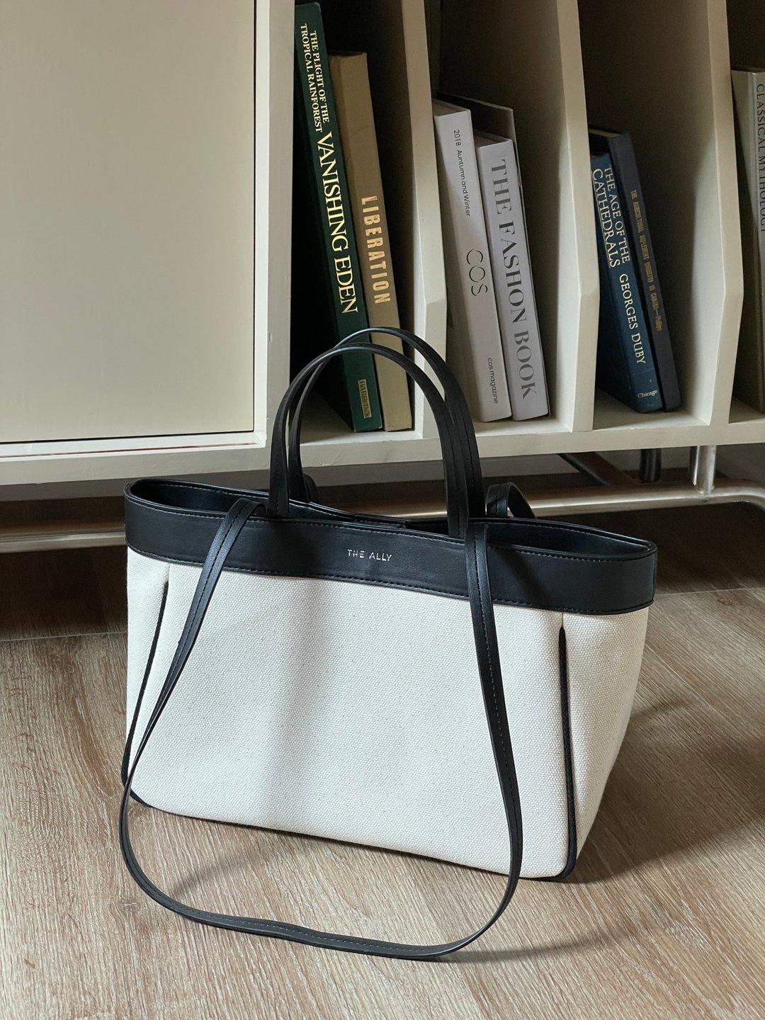 韩国 The Ally | ANNA BAG | 黑色 | 手袋 单肩包 - 手提包/手提袋 - 棉 黑色