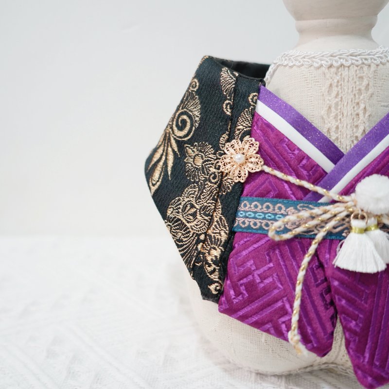 Crazy de Wan Sengoku Bib 战国系列 (King Oda 王おだ) - 衣/帽 - 其他人造纤维 紫色