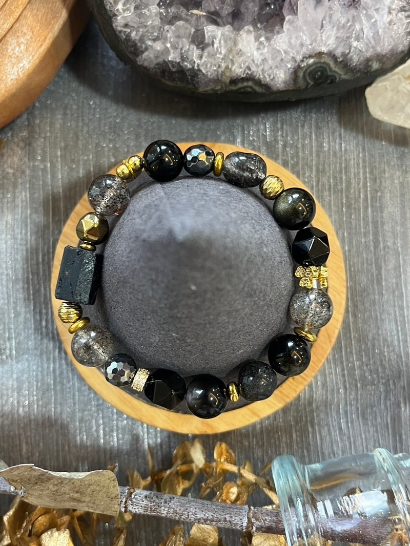 定制化水晶矿石手链  静夜之光  守护与重生水晶手链 - 手链/手环 - 水晶 