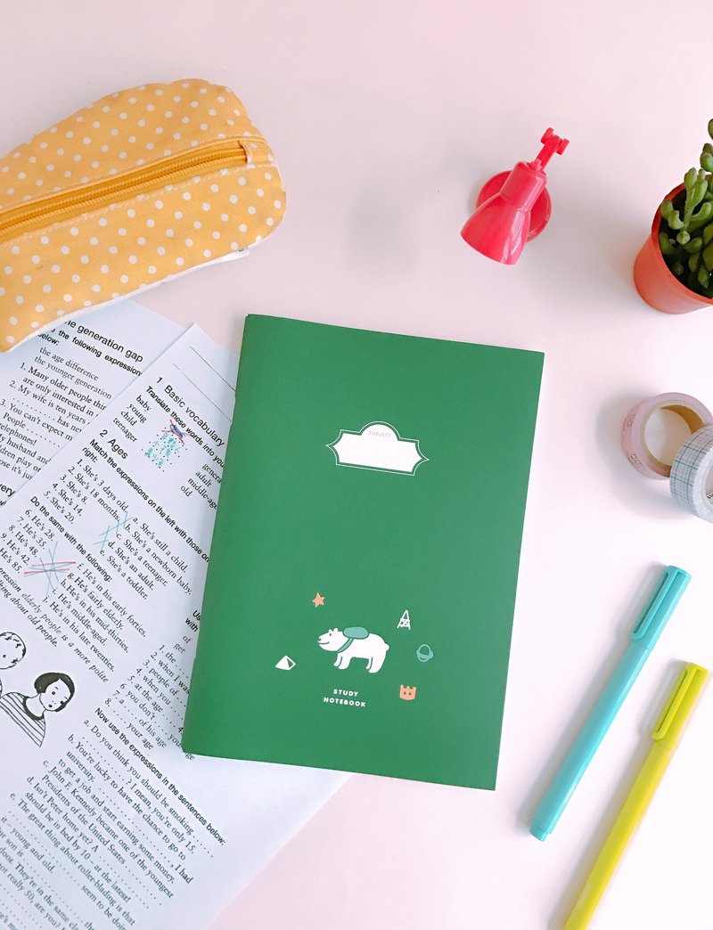 迪梦奇 Debug 学习本 [彩色款/北极熊] - 笔记本/手帐 - 纸 绿色