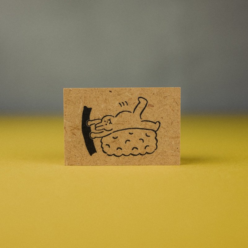 印章 鸡蛋 翻滚3 - 印章/印台 - 木头 