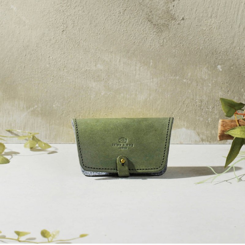 点子包【icleaXbag】 真皮耳机收纳套 附赠礼盒包装 可刻字 绿色 - 其他 - 真皮 绿色