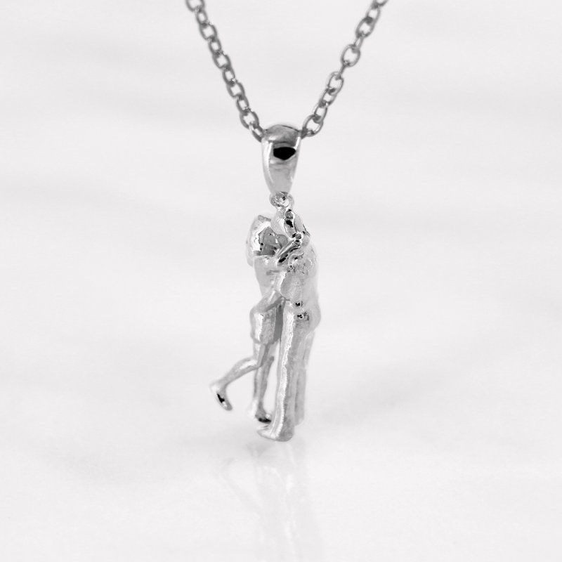 Da Things 925 纯银 晨曦之吻 吊咀连颈链 - 项链 - 银 银色