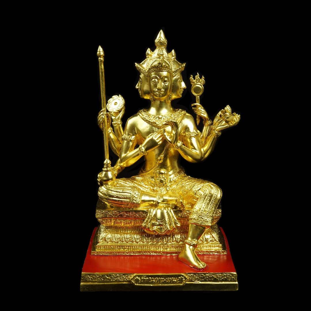 瓦霹布里寺龙普宏2547供奉型四面佛(大型-高25.2厘米) - 玩偶/公仔 - 其他材质 