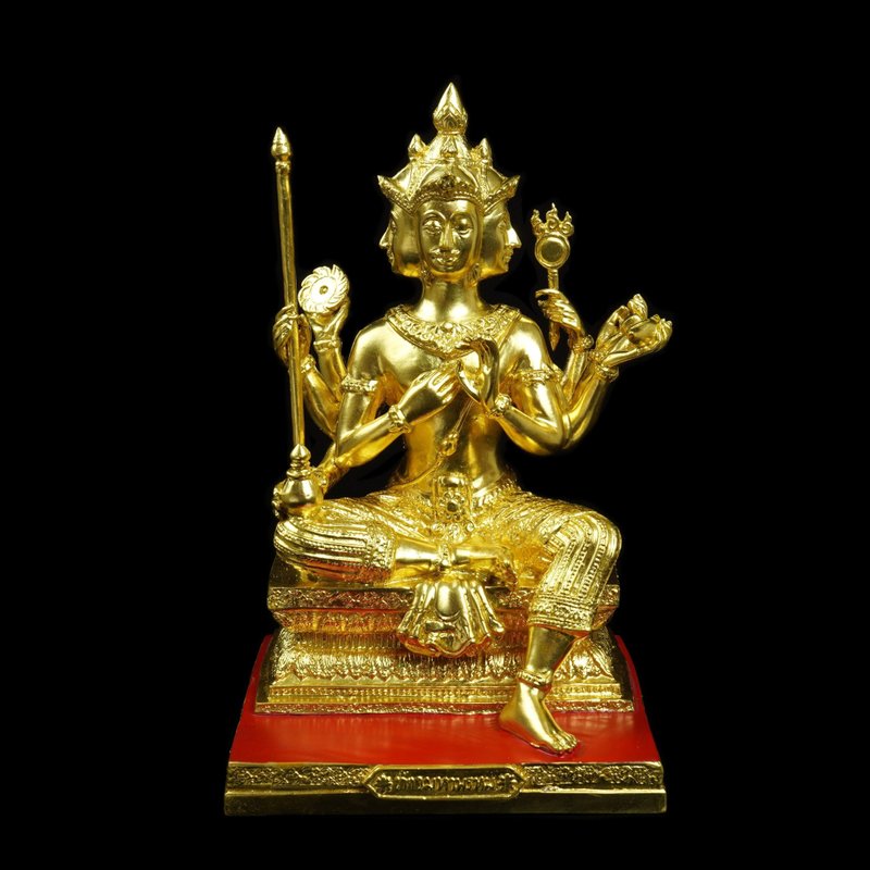 瓦霹布里寺龙普宏2547供奉型四面佛(大型-高25.2厘米) - 玩偶/公仔 - 其他材质 