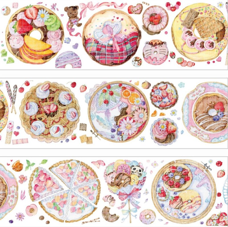 圆圆哒 PET 纸胶带 水晶油墨 - 贴纸 - 其他材质 多色