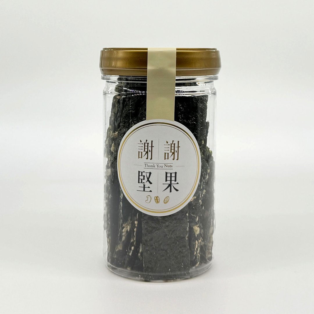【海苔坚果脆片】(时尚迷你密封罐)(非油炸,不死咸)(素食) - 零食/点心 - 塑料 金色