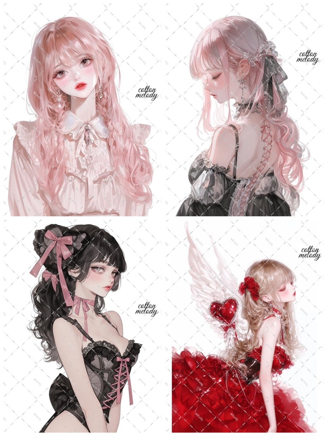 【新品同步】第 42 弹 mix / 30 款各 3 张 / cotton melody / 人物贴纸 / 附赠非卖品限定赠品 - 贴纸 - 纸 