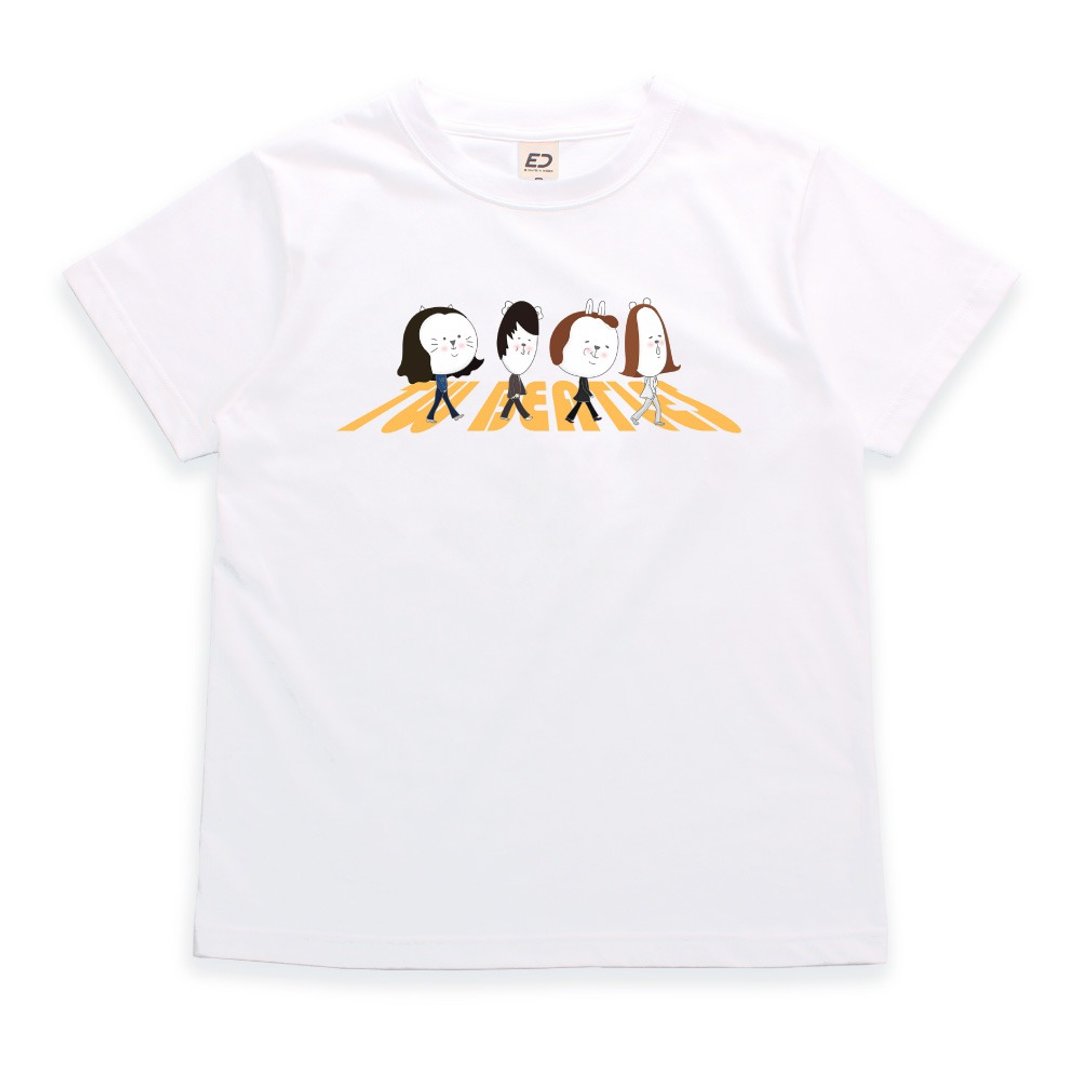 【台丸兄弟】TW Beatles  短T/女上衣/男T恤/T-Shirt - 女装 T 恤 - 棉 白色