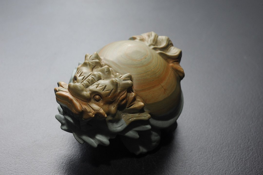 阿拉善龙龟 矿石/水晶/灵修/开运/招财/破煞/防小人 - 摆饰 - 宝石 