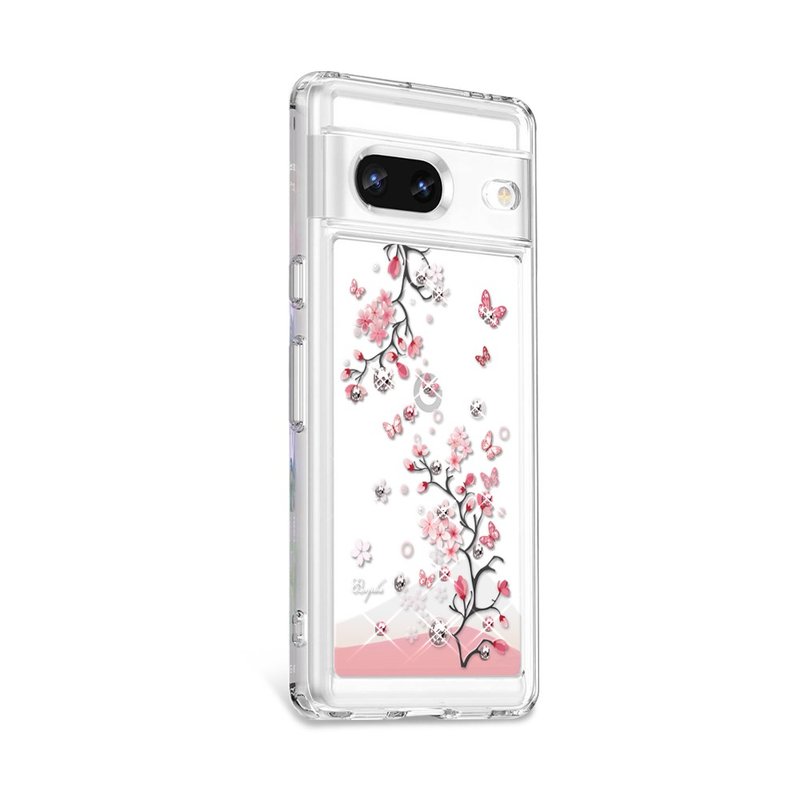 Google Pixel 9/8/7系列 防震双料水晶彩钻手机壳-日本樱 - 手机壳/手机套 - 其他材质 多色