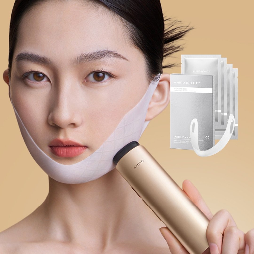 AMIRO BEAUTY 焕时提拉紧致面颈膜 V脸/下腭线/保养/拉提/消水肿 - 面膜/冻膜 - 其他材质 银色