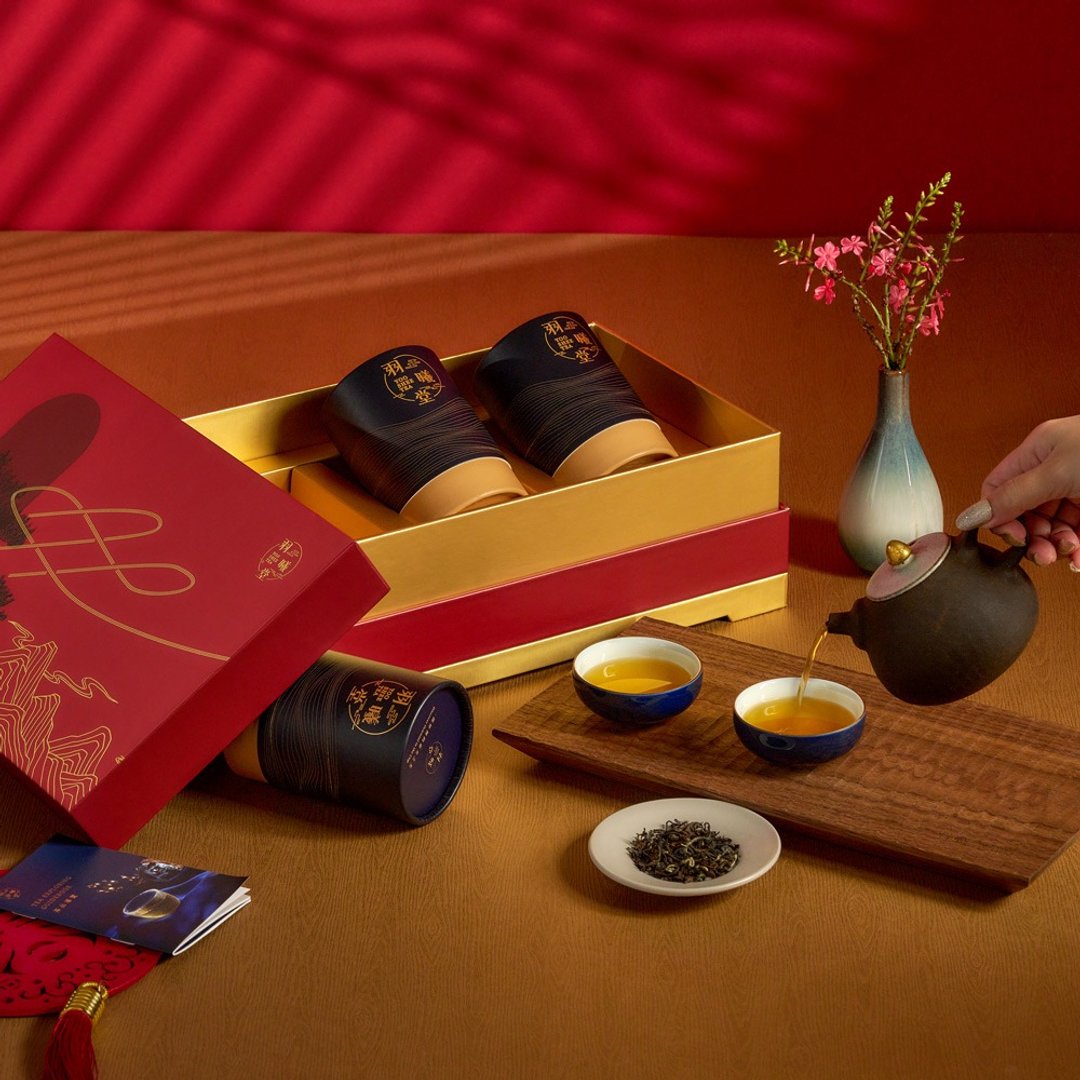 【茶叶礼盒】松延礼盒 - 国宴级国际得奖摘星台湾茶叶礼盒 - 茶 - 新鲜食材 红色