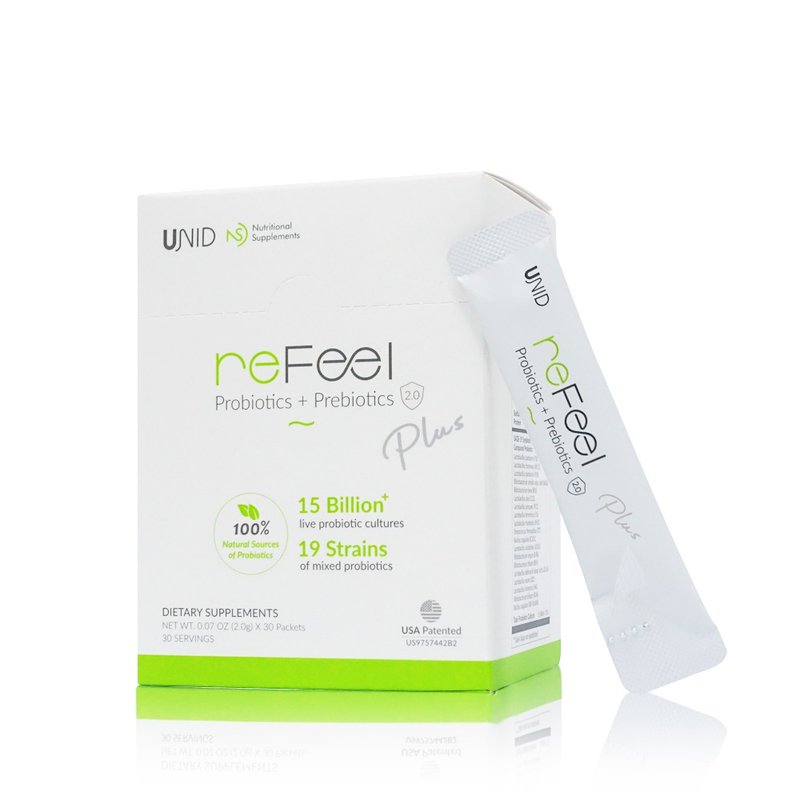 美国优尼 UNID reFeel 2.0 复合益生菌 Plus  30包/盒 - 健康/养生 - 其他材质 绿色