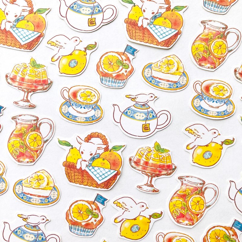 Citrus 散装贴纸 柑橘类【32 张入】 - 贴纸 - 纸 黄色