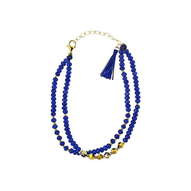 蓝色大海传说流苏手链 - 手链/手环 - 宝石 蓝色