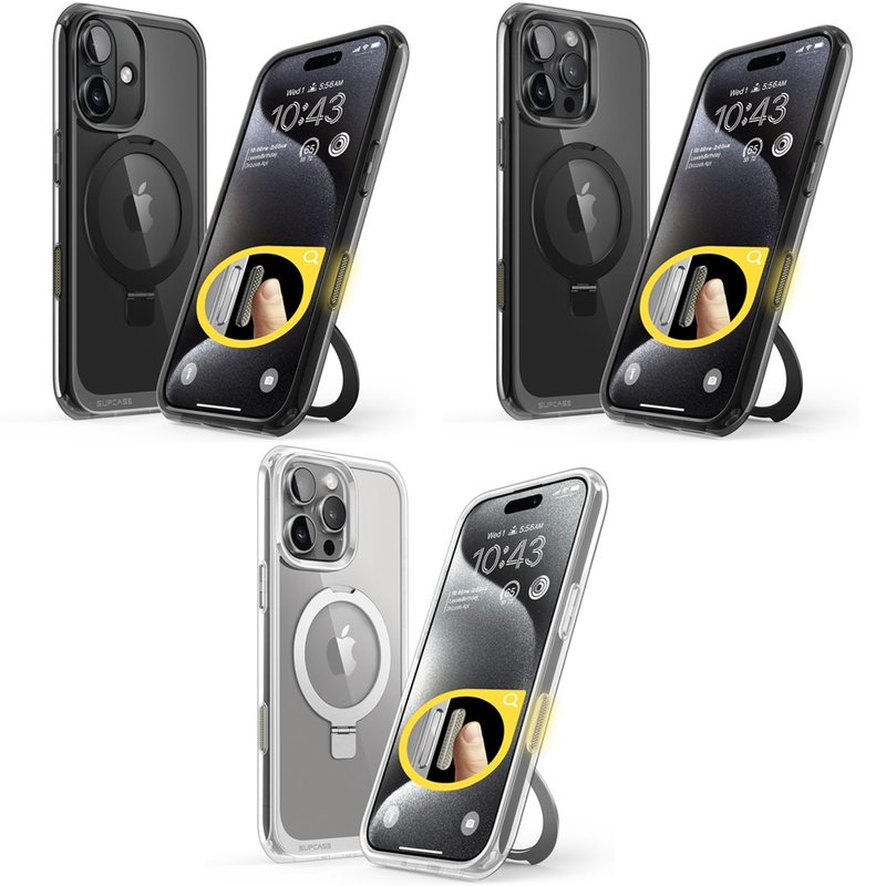 SUPCASE iPhone 16系列 UB Mag Stand 磁吸支架军规壳(含相机键) - 手机壳/手机套 - 塑料 多色