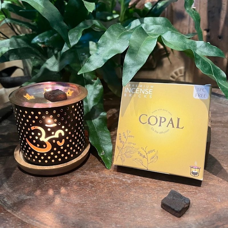 灵魂能量香氛│柯巴脂│手揉香砖 Incense Bricks Copal - 香薰/精油/线香 - 其他材质 