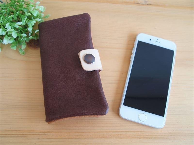 [Made to order classic Brown] Pig leather soft smartphone case [Multi-model] Leather cover [iphone6, xperia, galaxy] Brown - 其他 - 真皮 咖啡色