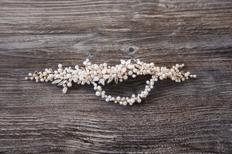 [  Eileen ] 新娘发饰 手作饰品 婚礼饰品 - 发饰 - 其他金属 白色