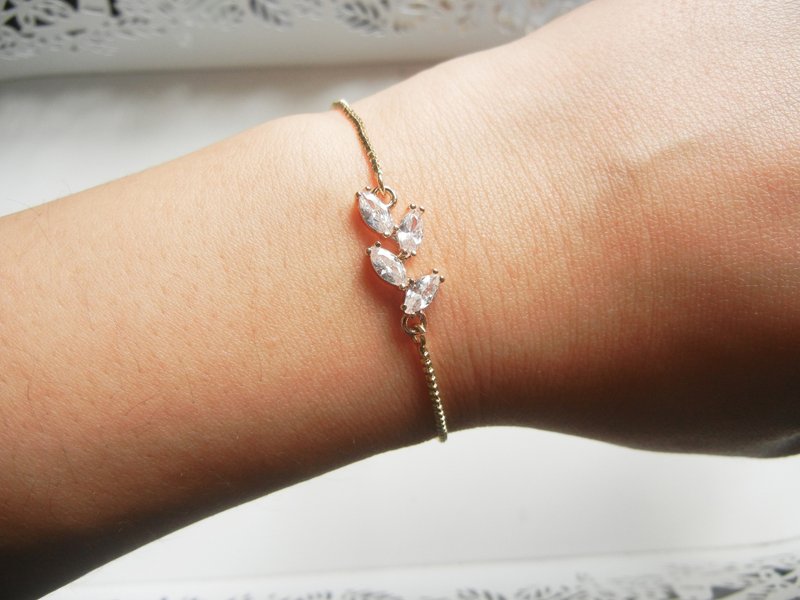 *coucoubird*闪耀枝叶手链 - 手链/手环 - 24k 金 金色