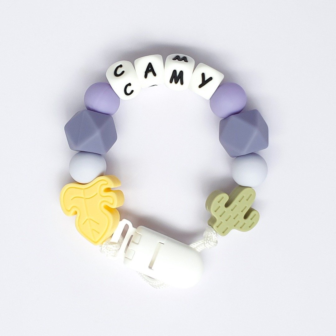 定制化 camy 枫叶 仙人掌 奶嘴链 / 定制化奶嘴链 - 玩具/玩偶 - 其他材质 蓝色