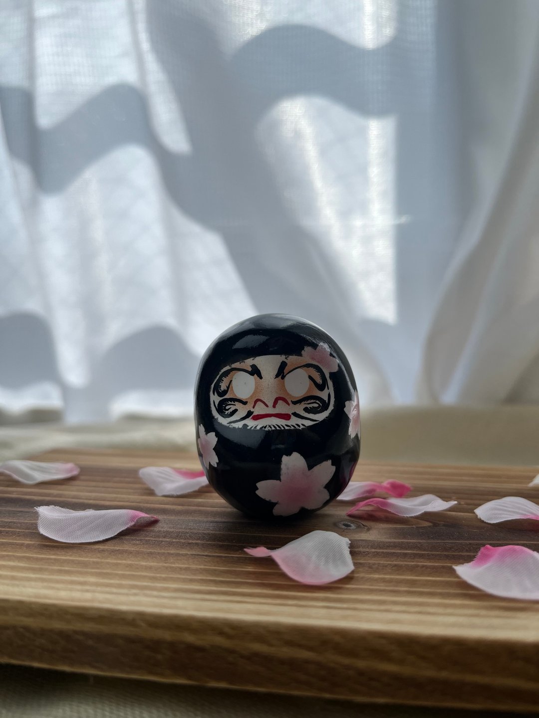 黑樱达磨 承载静谧情感的独一无二作品 约 5cm - 摆饰 - 纸 