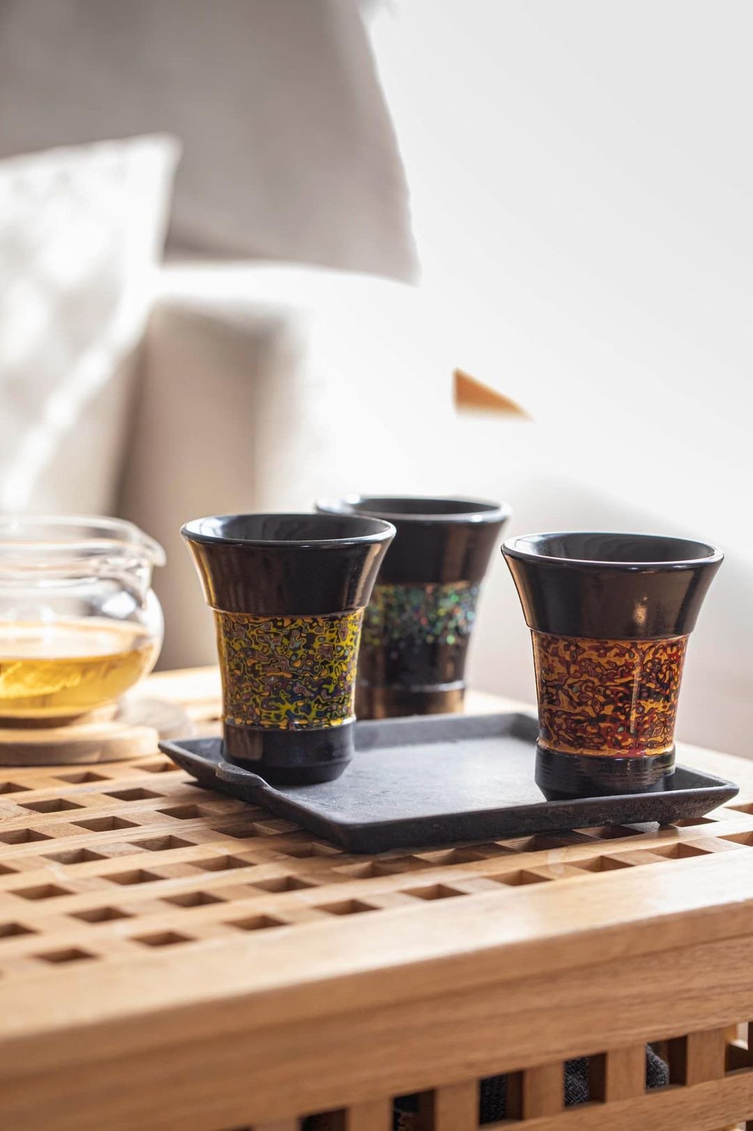 螺钿漆杯 - 酒杯/酒器 - 陶 