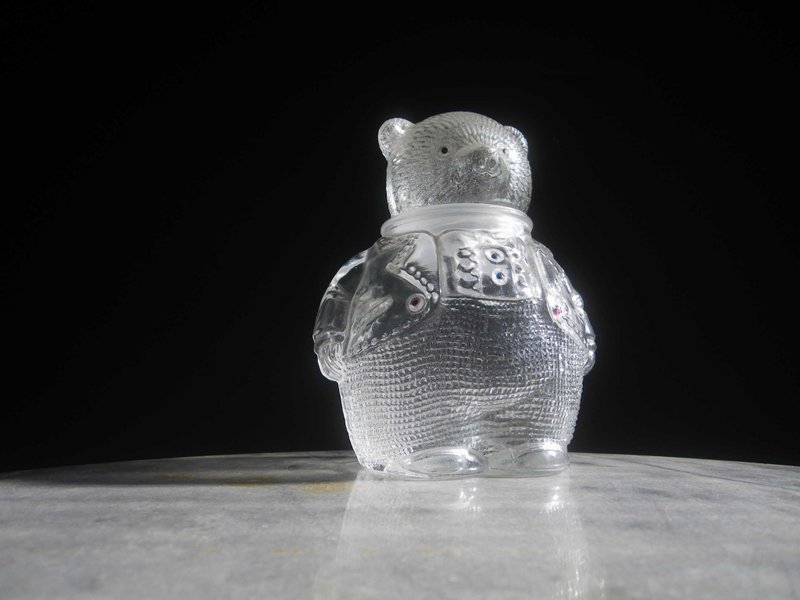 【老时光 OLD-TIME】早期台湾制小熊储物罐玻璃罐 - 收纳用品 - 其他材质 