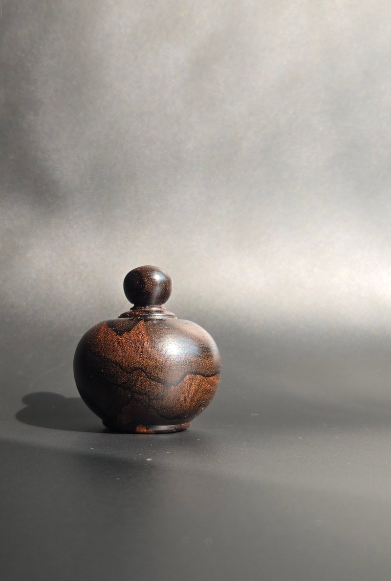 【墨西哥黑柿木小品聚宝盆】墨西哥黑柿木 开运招福/聚财摆饰 - 其他 - 木头 