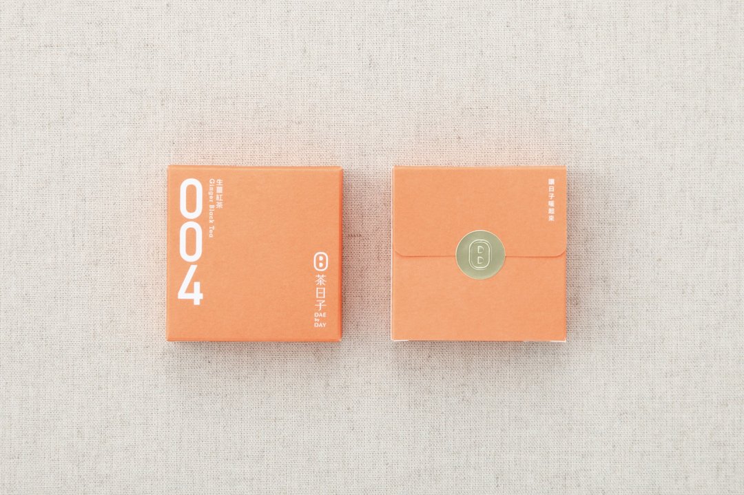【茶包】 Dae 004 | 生姜红茶 一日正好 随身盒 (茶包2入/盒) - 茶 - 新鲜食材 橘色