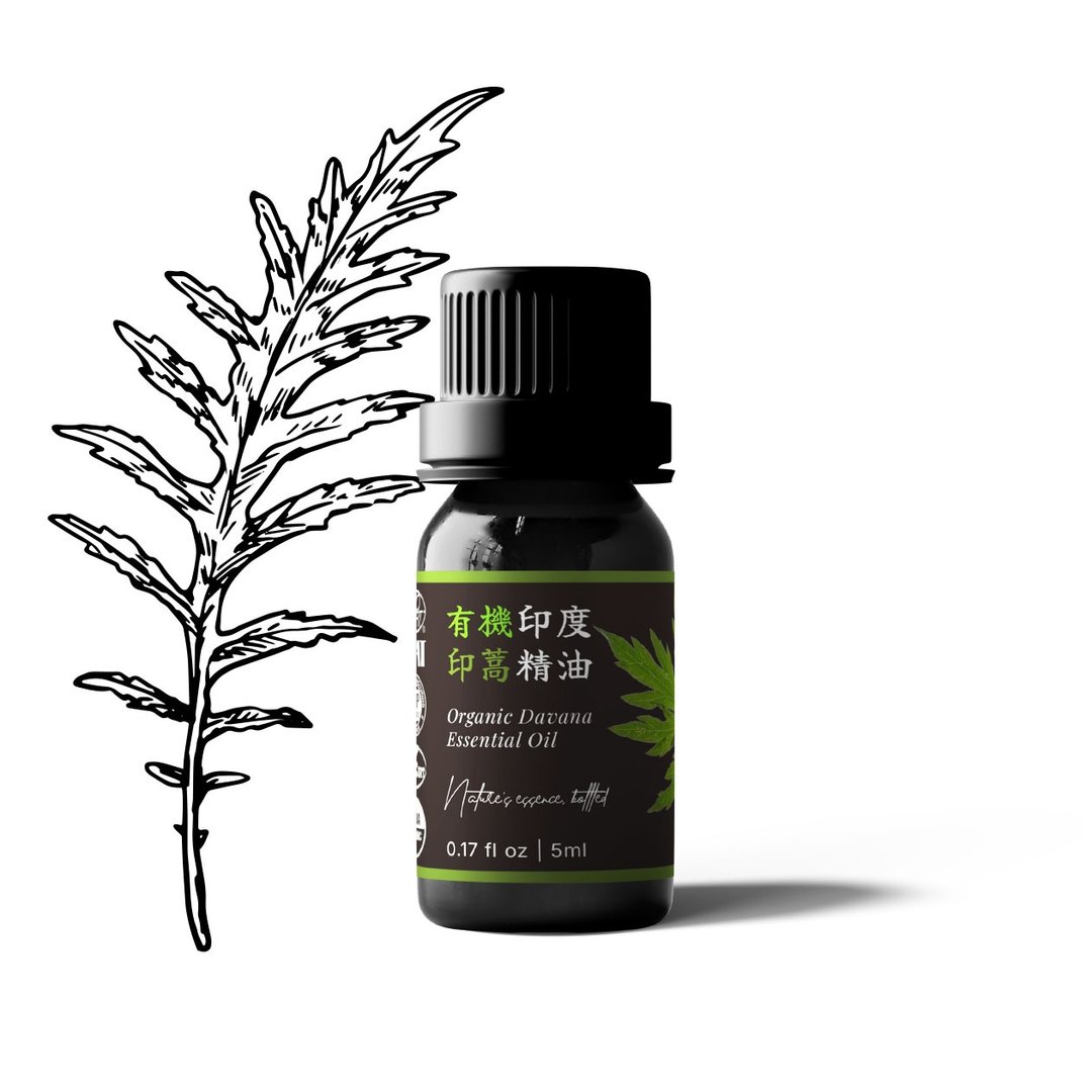 【卡佛香】有机印度印蒿精油 - 香薰/精油/线香 - 玻璃 黑色